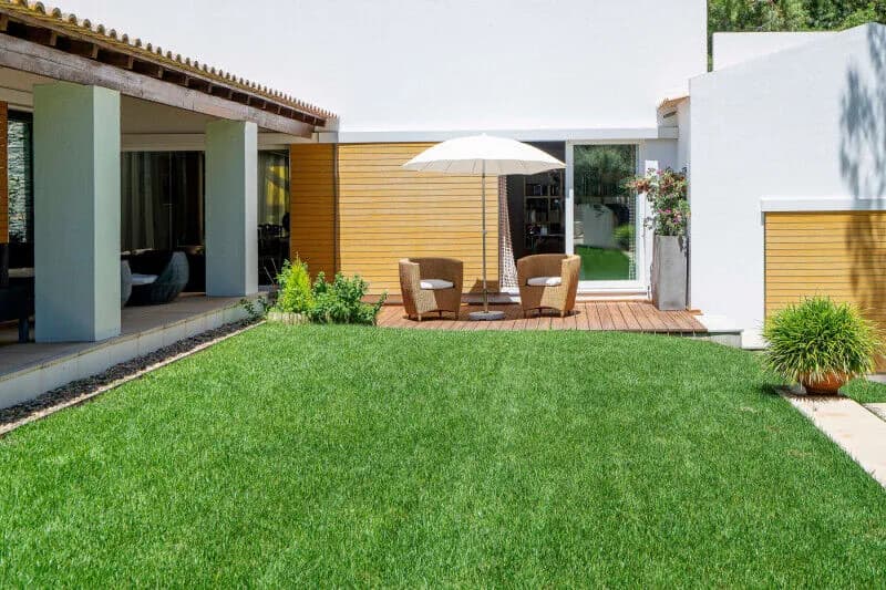 Soft and realistic artificial grass blades for a lush lawn